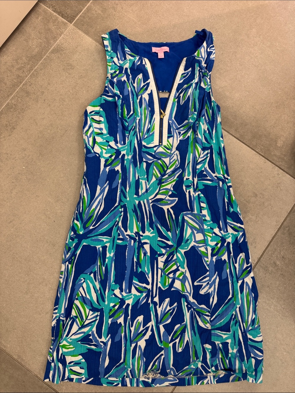 Lilly Pulitzer Royal Blue Dress with Green Accent